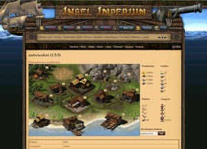 Screenshot 1 von Browsergame Insel Imperium