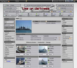 Screenshot 1 von Browsergame Time of Darkness