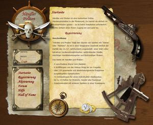 Screenshot 1 von Browsergame H&auml;ndler und Piraten