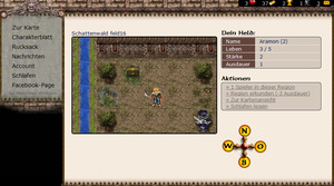 Screenshot 1 von Browsergame Mythana