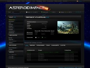 Screenshot 1 von Browsergame Asteroid Impact