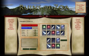 Screenshot 1 von Browsergame Ruins of Zoa