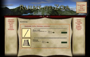 Screenshot 3 von Browsergame Ruins of Zoa